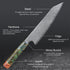 Takeshi-Damast Kochmesser - Japanische Damast Koch Messer